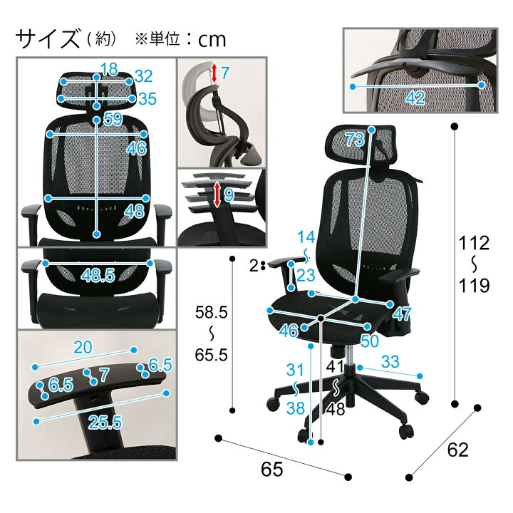 楽天市場】〔エントリーで全商品P5倍〕オフィスチェア (OC503 BK 
