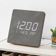 LEDデジタル掛け置き兼用時計(ブラック 002HT)　【玄関先迄納品】 ニトリ