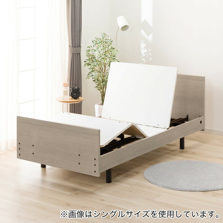 楽天市場】電動セミダブルベッドフレーム＋マットレスセット(NS001 3M 