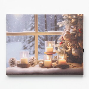 LEDポスター(キャンドル n5ZF)【玄関先迄納品】ニトリ