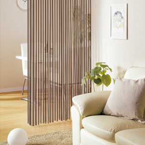 カーテン のれん 既製 おしゃれ 和風 アジアン ひものれん (ショコラ 85X220) 布 アジアン エスニック モロッコ風 シンプル ベーシック 無地 ブラウン インテリア ファブリック リビング キッチ