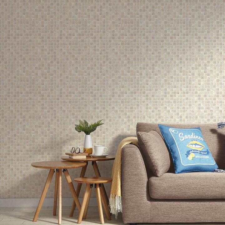 楽天市場 貼ってはがせるシール壁紙 タイル Iv ニトリ 玄関先迄納品 1年保証 合計金額円以上送料無料対象商品 ニトリ