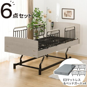 【非課税】電動シングルベッドフレーム+マットレスセット(ライズ3 3M-F/E3-05) ニトリ 【配送員設置商品】
