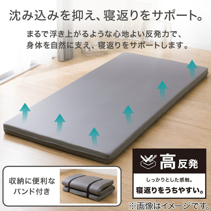 楽天市場】高反発敷布団(プレミアサポート F2301) シングル セミダブル 