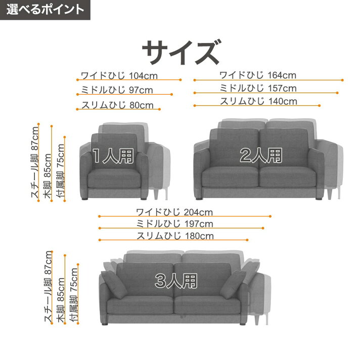 楽天市場】布張り2人用ソファ(ワイド肘 MS02) ニトリ 【配送員設置商品 