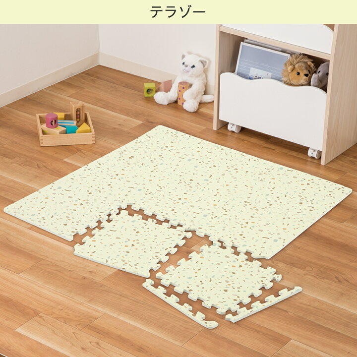 楽天市場】[幅29.5cm×9枚] Nパズルマット 9枚入り フチつき 【玄関先迄 