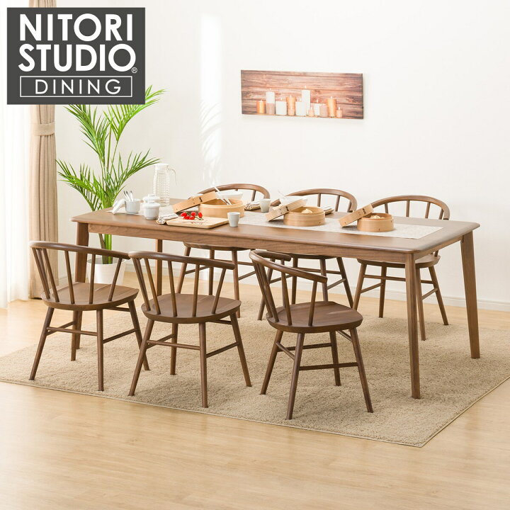 楽天市場】ダイニングテーブル7点セット (NコレクションT-01 200 MBR/C 