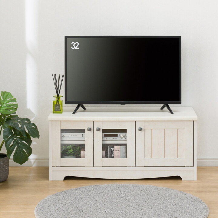 楽天市場】[幅90cm] ローボード (リズバレー SLM90 WH) 【玄関先迄納品 