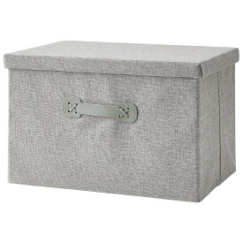 折りたためるフタ付きバスケット(IW01 レギュラー 3826)ベージュ グレー　ニトリ