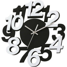 掛け時計 (デュオ2 BK) ニトリ 【玄関先迄納品】