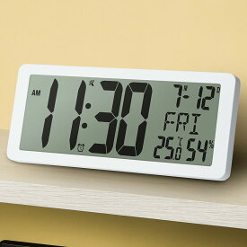 電波 LCD掛け置き兼用時計 クラーク (ホワイト) ニトリ 【玄関先迄納品】