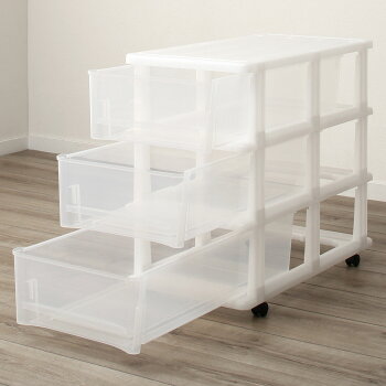 楽天市場 幅37cm 衣装ケース 押入れ収納ケース 引き出し 3段 プラスチック 押入れ収納ケース Fd 3段1列 シンプル ベーシック ホワイト 収納ケース 衣類ケース 一人暮らし 収納 キャスター付き小物 クローゼット 押入れ収納 ニトリ 玄関先迄納品 1年保証 ニトリ