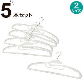 すべりにくい省スペースハンガー イーハン 5本組 (F-GY)【玄関先迄納品】