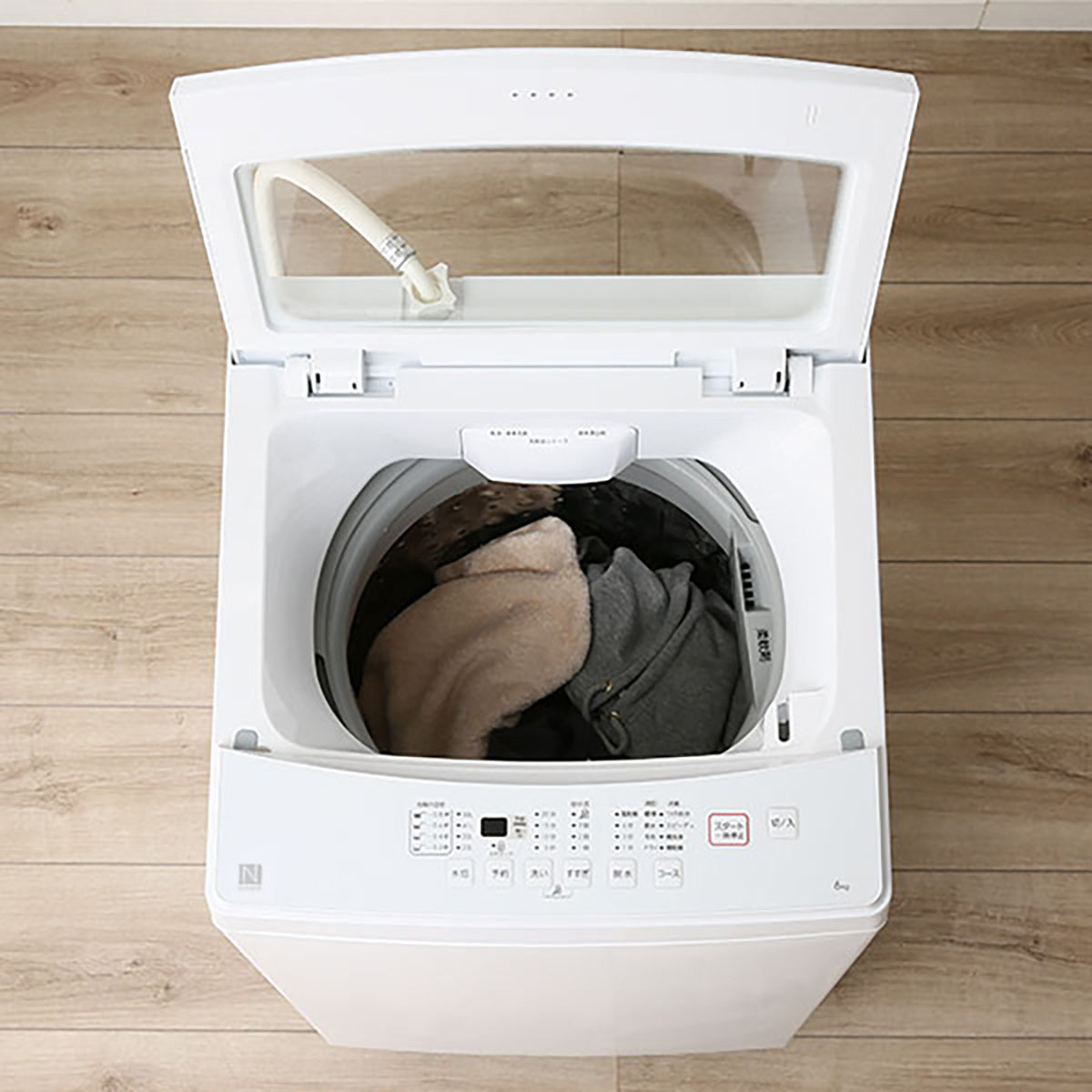 生活家電 洗濯機 楽天市場】[幅51.5cm] 6kg全自動洗濯機 NTR60 WH (リサイクル回収有り 