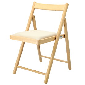 [幅42.6cm] 木製チェア リューク2 (ライトブラウン) 折り畳み 椅子 イス いす ニトリ 【玄関先迄納品】