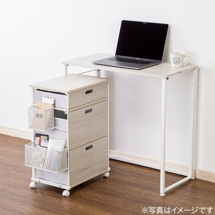 楽天市場】折りたたみデスク Nポルダ＋デスクキャビネットセット 