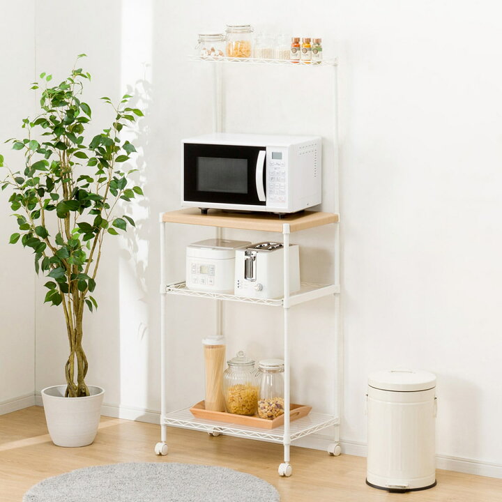 楽天市場】[幅59.2cm] レンジ台 (KC6040-4 WH) ニトリ 【玄関先迄納品 