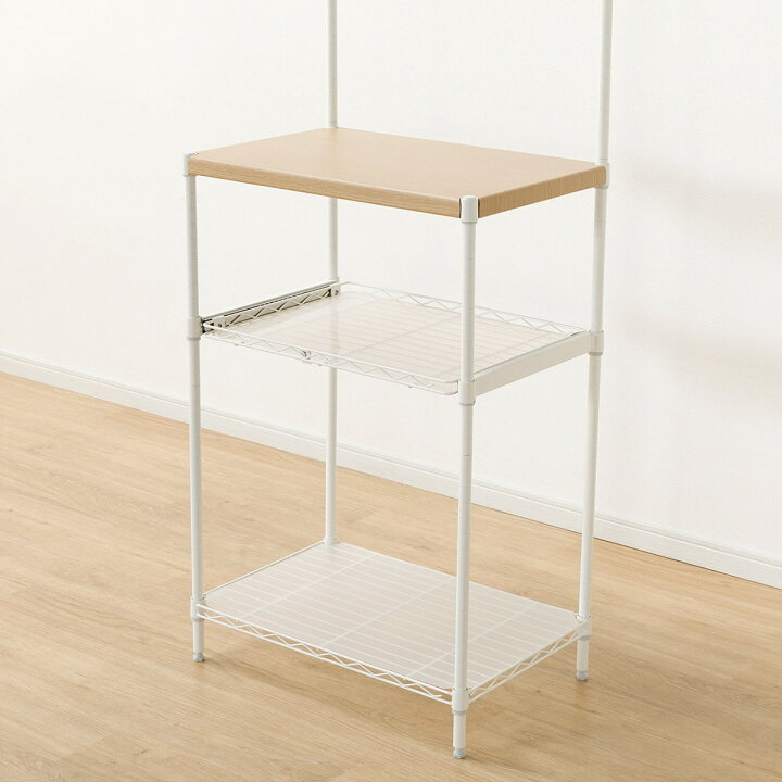 楽天市場】[幅59.2cm] レンジ台 (KC6040-4 WH) 【玄関先迄納品 