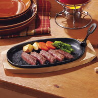 木台・ハンドル付き ステーキ皿　【玄関先迄納品】 ニトリ