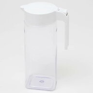 ワンプッシュ簡単操作・横置きもできる冷水筒 (2.1L ホワイト) 【玄関先迄納品】 ニトリ