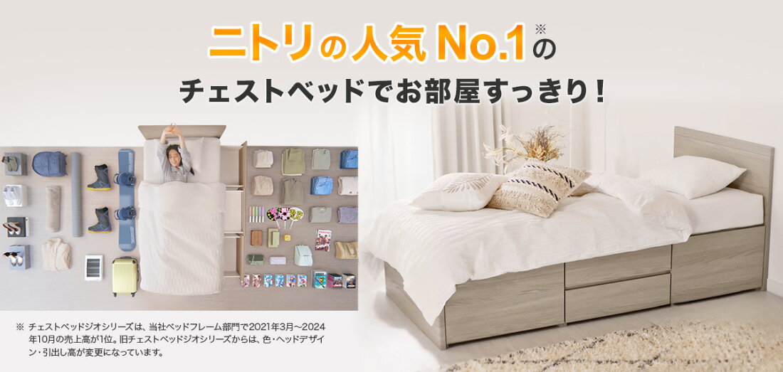 ニトリNo. 1売り上げNジオ