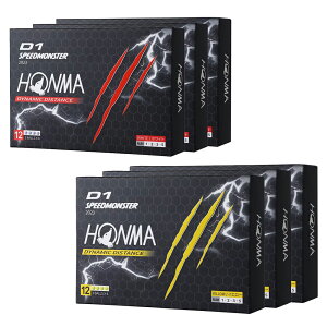 HONMA GOLF �{�ԃS���t �z���} D1 SPEEDMONSTER �X�s�[�h�����X�^�[ �S���t�{�[�� 3�_�[�X�Z�b�g 36�� 2023�N���f�� 3�s�[�X �f�B�X�^���X