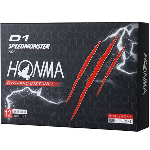 HONMA GOLF �{�ԃS���t �z���} D1 SPEEDMONSTER �X�s�[�h�����X�^�[ �S���t�{�[�� 1�_�[�X 12���� 2023�N���f�� 3�s�[�X �f�B�X�^���X