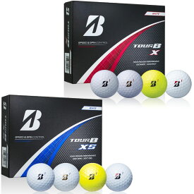 BRIDGESTONE GOLF ブリヂストンゴルフ ゴルフボール TOUR B Xシリーズ2024年新製品 1ダース（12個入） ウレタンカバー スピン系ゴルフボール 3ピース構造