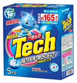 トイレタリージャパン メガテック 大型洗剤 165回分 5kg 粉末 衣料用洗剤 洗剤 洗濯洗剤 詰め替え ギフト 洗濯 大容量 買い置き まとめ買い 雑貨 備蓄 防災 洗濯用洗剤 日用品雑貨 日用品 レビュー特典付き