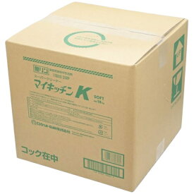 ロケット石鹸 マイキッチン Kテナー 18kg 1個 食器用洗剤 洗剤 食器洗剤 業務用 業務用中性食器洗剤 大容量 買い置き まとめ買い 雑貨 備蓄 防災 災害 日用品雑貨 ギフト おしゃれ 消耗品 日用雑貨 日用品 送料無料 レビュー特典付き