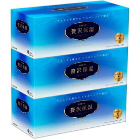 大王製紙 エリエール ぜいたく 保湿 200W 1パック(3個入り) ティッシュ ティシューペーパー ボックス 箱 大容量 買い置き まとめ買い 雑貨 備蓄 防災 日用品雑貨 ギフト 消耗品 送料無料 レビュー特典付き