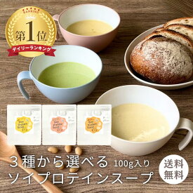 【クーポン発行中】3種から選べる ソイプロテインスープ 100g（1杯 約25g 4食分） お試し サイズ コーンクリーム かぼちゃのポタージュ｜ コーンポタージュ プロテイン 人工甘味料 不使用 国産 日東食品工業