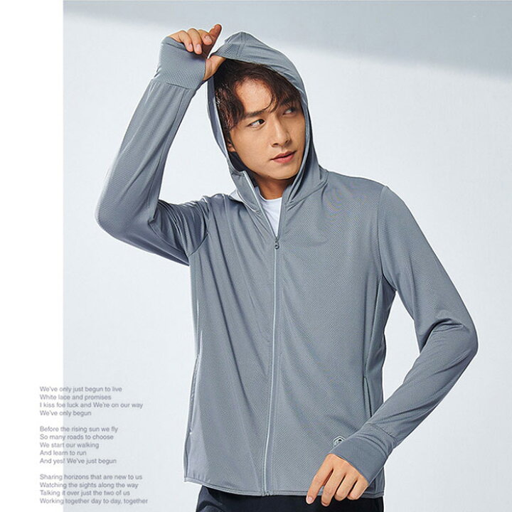 楽天市場 即納 パーカー レディース Uv パーカー Uvカット ラッシュガード ユニセックス 指穴 Upf50 ひんやり 紫外線対策 レディース メンズ アウター フード付き 長袖 トップス 体型カバー 男女兼用 スポーツ トレーニング 散歩 自転車 通勤 アウトドア 薄手