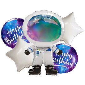 バルーン セット ビッグサイズ ホームパーティー 誕生日 宇宙飛行士 スター アルミ風船 お祝い バースデー ギャラクシー 飾り