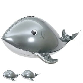 デコレーション 4Dバルーン 2個セット クジラ 誕生日 イベント お祝い お祭り 飾り バースデー パーティーグッズ プレゼント ホエール 風船