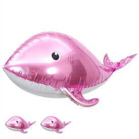 デコレーション 4Dバルーン 2個セット クジラ 誕生日 イベント お祝い お祭り 飾り バースデー パーティーグッズ プレゼント ホエール 風船
