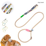 しつけ用首輪 訓練リード 180cm 150cm 持ちやすい 中型犬 大型犬 首輪一体型 リード 犬用 手持ち ロープ …