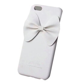 iPhone ケース カバー iPhone 6 Plus 背面保護 iPhone 6s Plus 背面カバー 背面ケース アイフォン かわいい リボン ホワイト