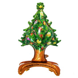 クリスマスツリー 105cm 空気で立てられるバルーン 風船 marry chrismas 飾り パーティーバルーン 装飾 大きめサイズ