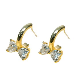 ピアス リボン レディース ジルコン ホワイトデー 14k ゴールド ピアス かわいい キュート プレゼント 誕生日 クリスマス