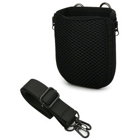 JBL GO4 ワイヤレススピーカー専用 斜め掛け ショルダーケース JBL CLIP5 GO2 GO3 CLIP4対応 ベルト通しホルダー ファスナー開閉 メッシュスピーカーカバー ショルダーストラップ付き 保護ポーチ アウトドア 小物収納 旅行用