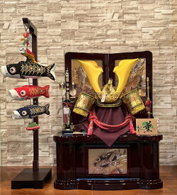 【お子様の名前入りふくさ付き！】着用兜収納箱飾り