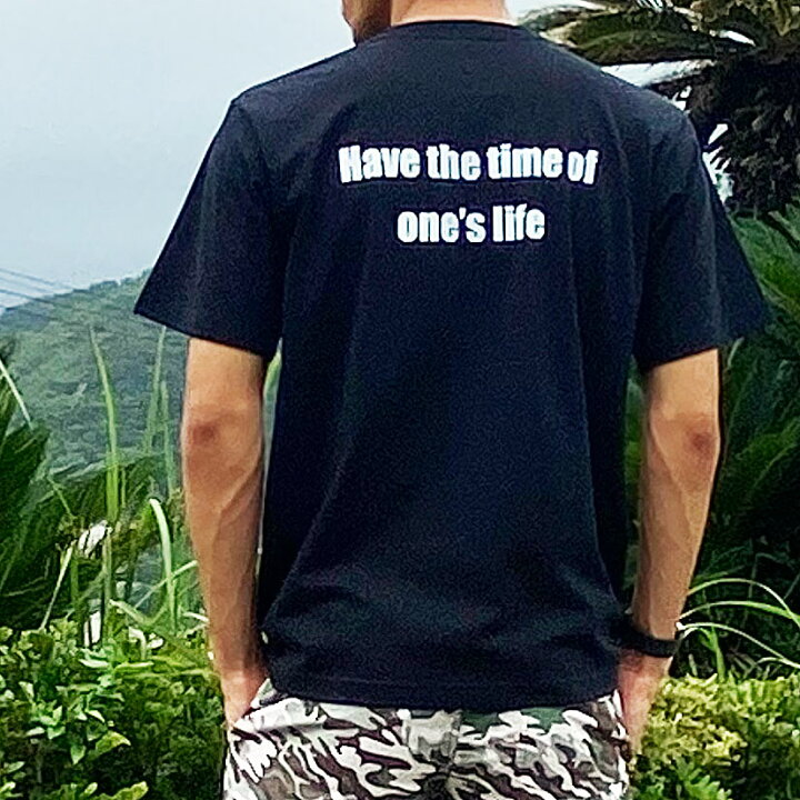 楽天市場 楽しい時を 大人のためのtシャツ 街着にも シンプルなtシャツ 海を感じる ハワイ リゾート メンズ Oneslifetシャツ ブラック 半袖 人気 Goodtime グッドタイム Niwa Sports
