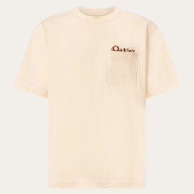 オークリー OAKLEY メンズ 半袖 Tシャツ EN NEW RETRO TEE FLAG 1.0 FOA406341 クリーム 吸汗速乾 FOA406341 2024春夏