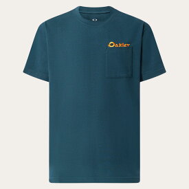 オークリー OAKLEY メンズ 半袖 Tシャツ EN NEW RETRO TEE FLAG 1.0 FOA406341 ブルー 吸汗速乾 FOA406341 2024春夏
