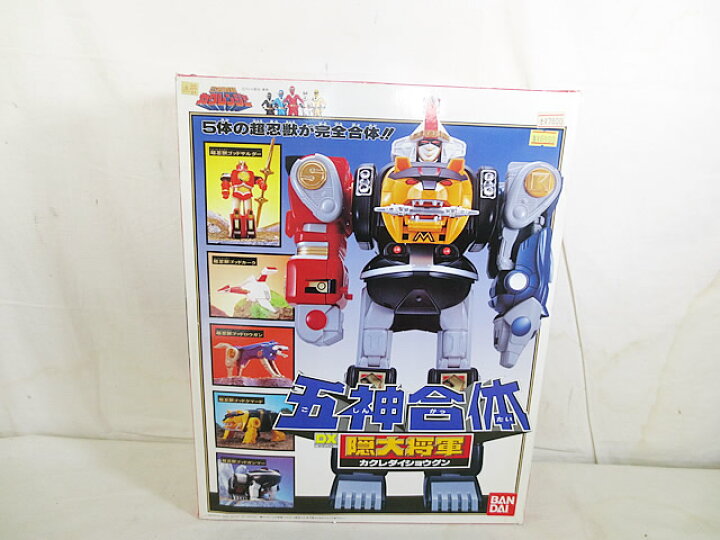 楽天市場】美品 バンダイ 忍者戦隊カクレンジャー 五神合体 DX 隠大  