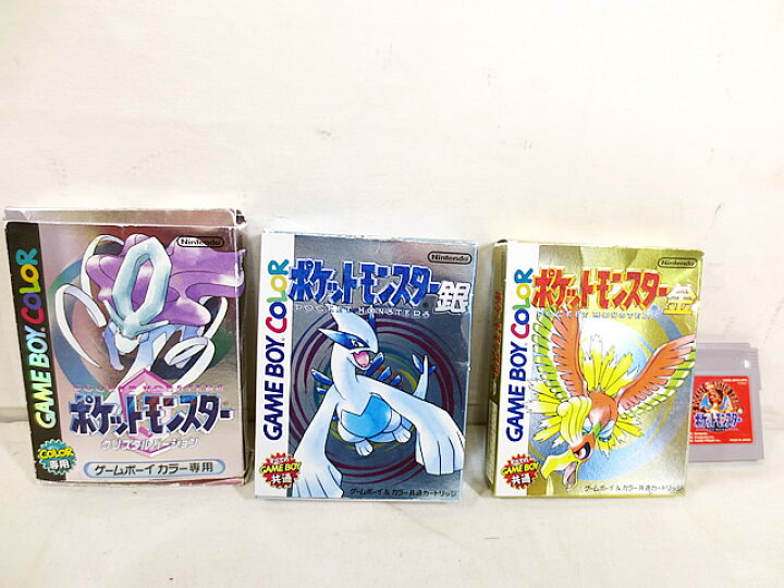 楽天市場】美品 任天堂 ゲームボーイ GB ポケットモンスター 金 銀  