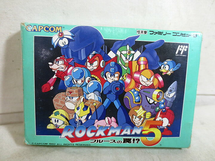 楽天市場】美品 カプコン FC ファミコン ロックマン5 ブルースの罠 