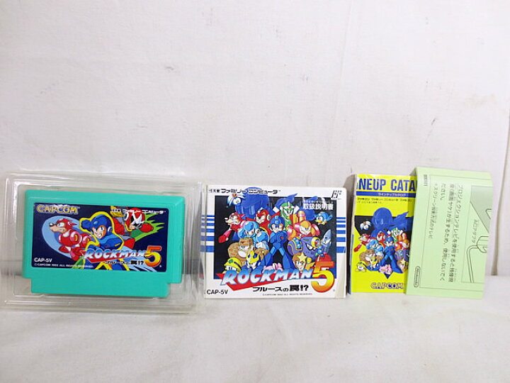 楽天市場】美品 カプコン FC ファミコン ロックマン5 ブルースの罠 