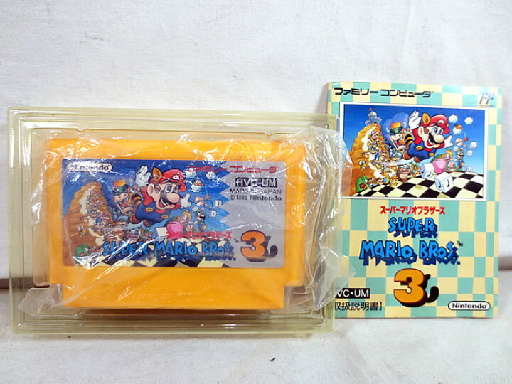 楽天市場】美品 任天堂 ファミコン FC スーパーマリオブラザーズ3 : 虹商店